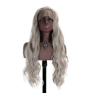 Gray Wavy Lace Wig